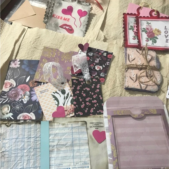 Valentines Bundle No 3 Journal Tags Scrapbooking Handmade - Picture 7 of 7